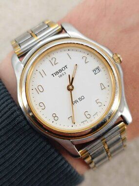 Tissot Men’s Watch PR50 J176/276K Swiss Two-Tone White 35mm New Battery PR50